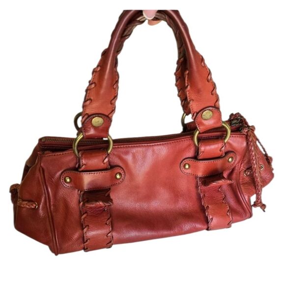 KOOBA Womens Brown Leather Handbag Y2K Shoulder Bag - Picture 1 of 14